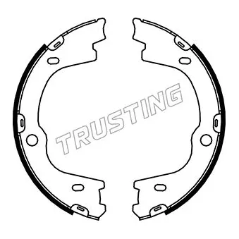Jeu de mâchoires de frein, frein de stationnement TRUSTING OEM 583503JA00