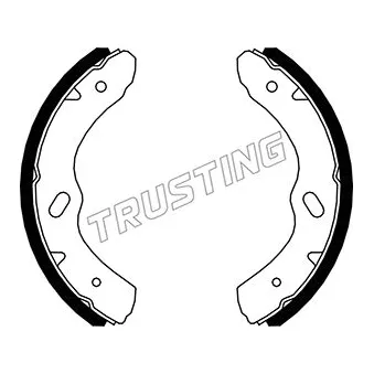 TRUSTING 047.380 - Jeu de mâchoires de frein