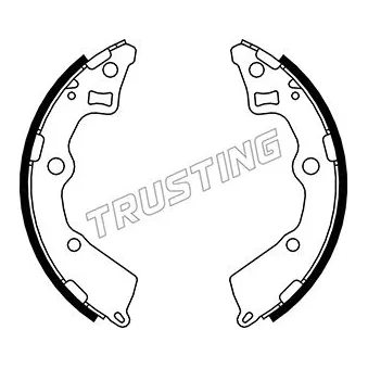 Jeu de mâchoires de frein TRUSTING OEM 5835007A00
