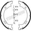 Jeu de mâchoires de frein, frein de stationnement TRUSTING [052.129K]