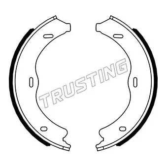 TRUSTING 052.138 - Jeu de mâchoires de frein, frein de stationnement