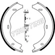 Jeu de mâchoires de frein, frein de stationnement TRUSTING [052.138K]
