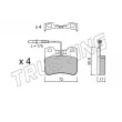 TRUSTING 062.0 - Jeu de 4 plaquettes de frein avant