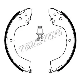 Jeu de mâchoires de frein TRUSTING OEM MN116512