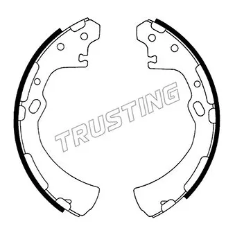 Jeu de mâchoires de frein TRUSTING OEM D406MD5510