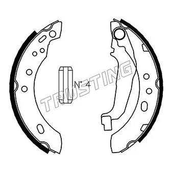Jeu de mâchoires de frein TRUSTING OEM 4406099B26