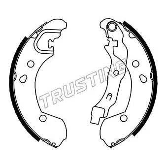 Jeu de mâchoires de frein TRUSTING OEM D40603HA3A