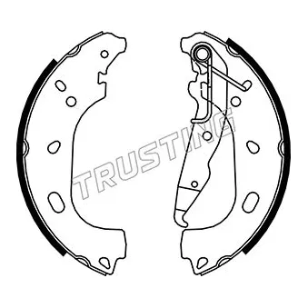 TRUSTING 073.177 - Jeu de mâchoires de frein