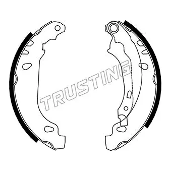Jeu de mâchoires de frein TRUSTING OEM 4242K5
