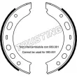 Jeu de mâchoires de frein, frein de stationnement TRUSTING [083.002]