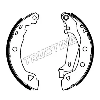 TRUSTING 088.218Y - Jeu de mâchoires de frein