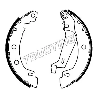 TRUSTING 088.225Y - Jeu de mâchoires de frein