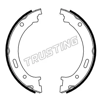 Jeu de mâchoires de frein, frein de stationnement TRUSTING 088.236