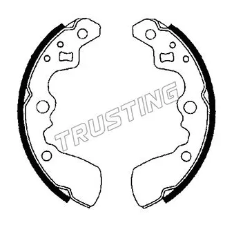 Jeu de mâchoires de frein TRUSTING OEM 5320060B10
