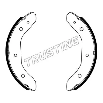 TRUSTING 115.335 - Jeu de mâchoires de frein
