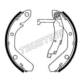 TRUSTING 124.269 - Jeu de mâchoires de frein