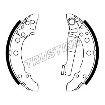 Jeu de mâchoires de frein TRUSTING OEM 171609527F