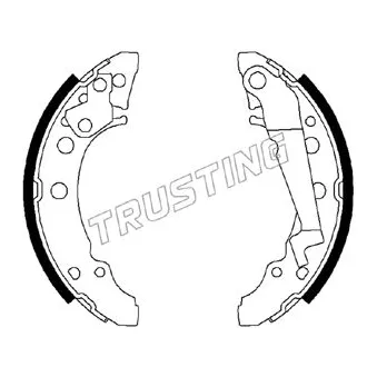Jeu de mâchoires de frein TRUSTING OEM 6E0609525