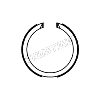 TRUSTING 253.712 - Jeu de mâchoires de frein, frein de stationnement