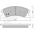 TRUSTING 642.0 - Jeu de 4 plaquettes de frein avant