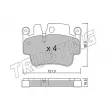 TRUSTING 673.0 - Jeu de 4 plaquettes de frein avant