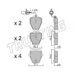 TRUSTING 790.1 - Jeu de 4 plaquettes de frein avant