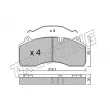 Jeu de 4 plaquettes de frein TRUSTING [823.0]