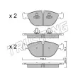 Jeu de 4 plaquettes de frein avant TRUSTING [845.0]