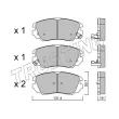 Jeu de 4 plaquettes de frein avant TRUSTING [858.0]