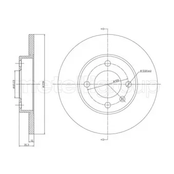Jeu de 2 disques de frein avant TRUSTING OEM 321615301