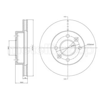 Jeu de 2 disques de frein avant TRUSTING DF1001 pour DACIA SOLENZA 1.4 - 75cv