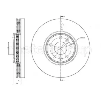 Jeu de 2 disques de frein avant TRUSTING OEM 402060003R