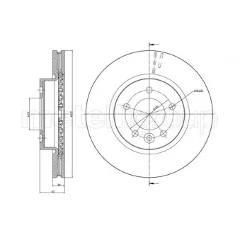Jeu de 2 disques de frein avant TRUSTING OEM SDB000601