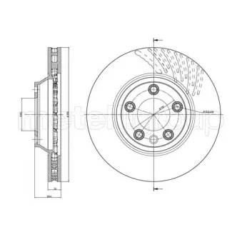 Disque de frein arrière droit TRUSTING OEM 7L6615302E