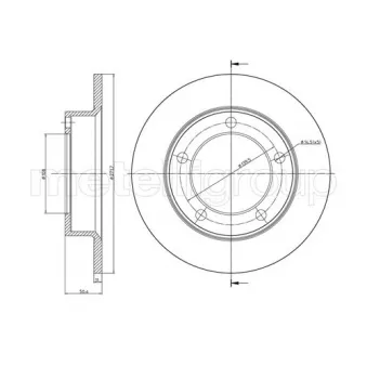 Jeu de 2 disques de frein avant TRUSTING OEM 21213501070
