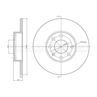 Jeu de 2 disques de frein avant TRUSTING OEM 569058