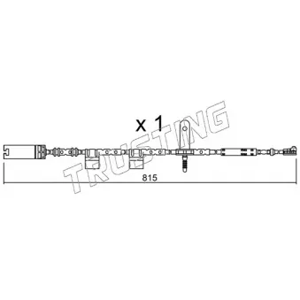 TRUSTING SU.324 - Contact d'avertissement, usure des plaquettes de frein