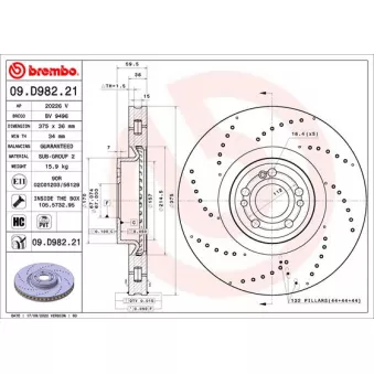 AP 20226 V - Jeu de 2 disques de frein avant