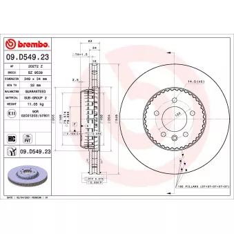 AP 20272 Z - Jeu de 2 disques de frein avant