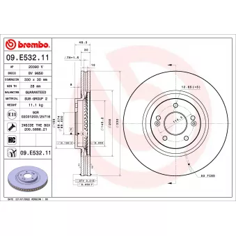 AP 20390 V - Jeu de 2 disques de frein avant