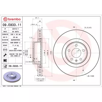 AP 20418 V - Jeu de 2 disques de frein avant