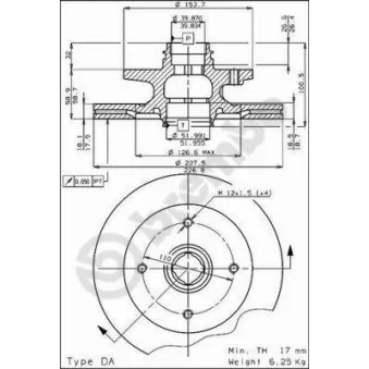 AP 24176 - Jeu de 2 disques de frein avant