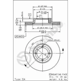AP 24575 - Jeu de 2 disques de frein avant