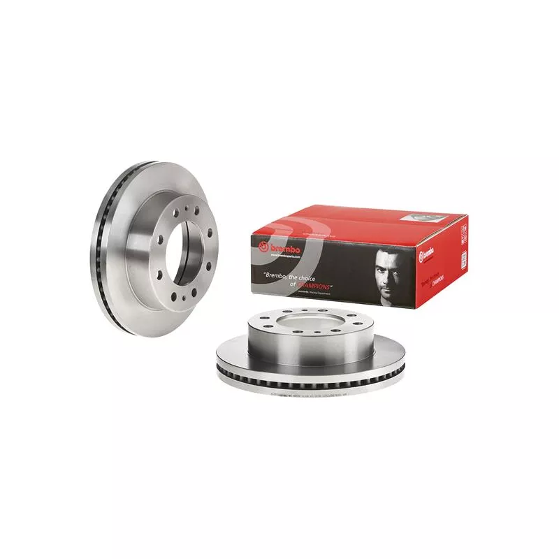 Jeu de 2 disques de frein avant AP 24833 - Visuel 1