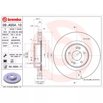 AP 25426 - Jeu de 2 disques de frein avant