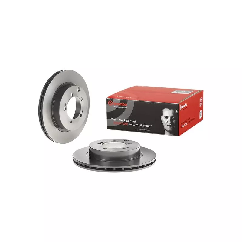Jeu de 2 disques de frein arrière AP 25555 V - Visuel 1