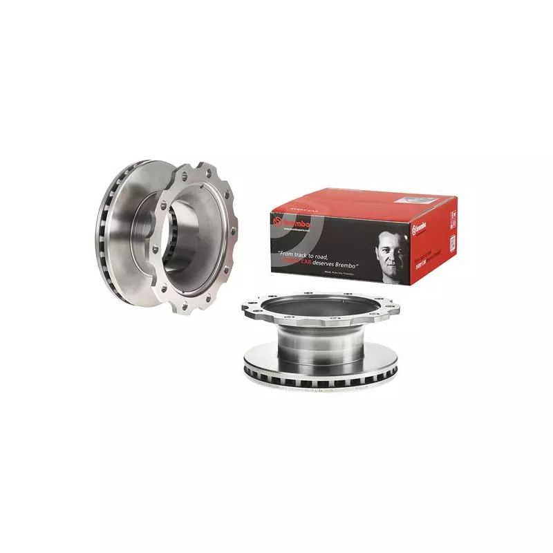 Jeu de 2 disques de frein arrière AP 44110 - Visuel 1