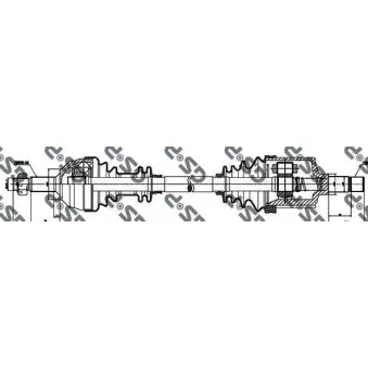 Arbre de transmission GSP 210107