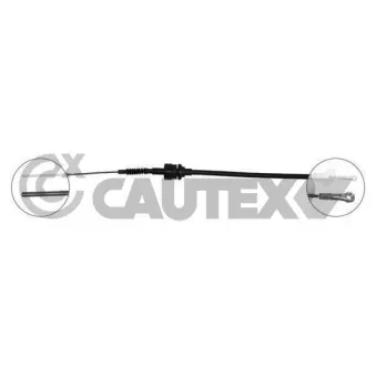 Tirette à câble, commande d'embrayage CAUTEX 011179