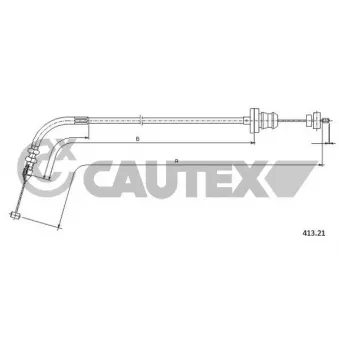 CAUTEX 019012 - Câble d'accélération